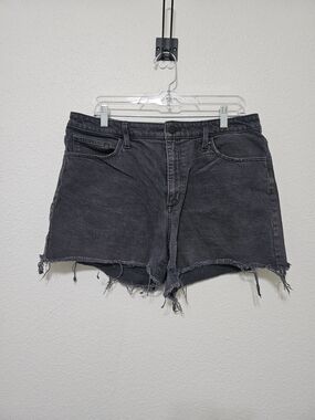 Universal Thread Washed Black High-Rise Cutoff Denim Shorts